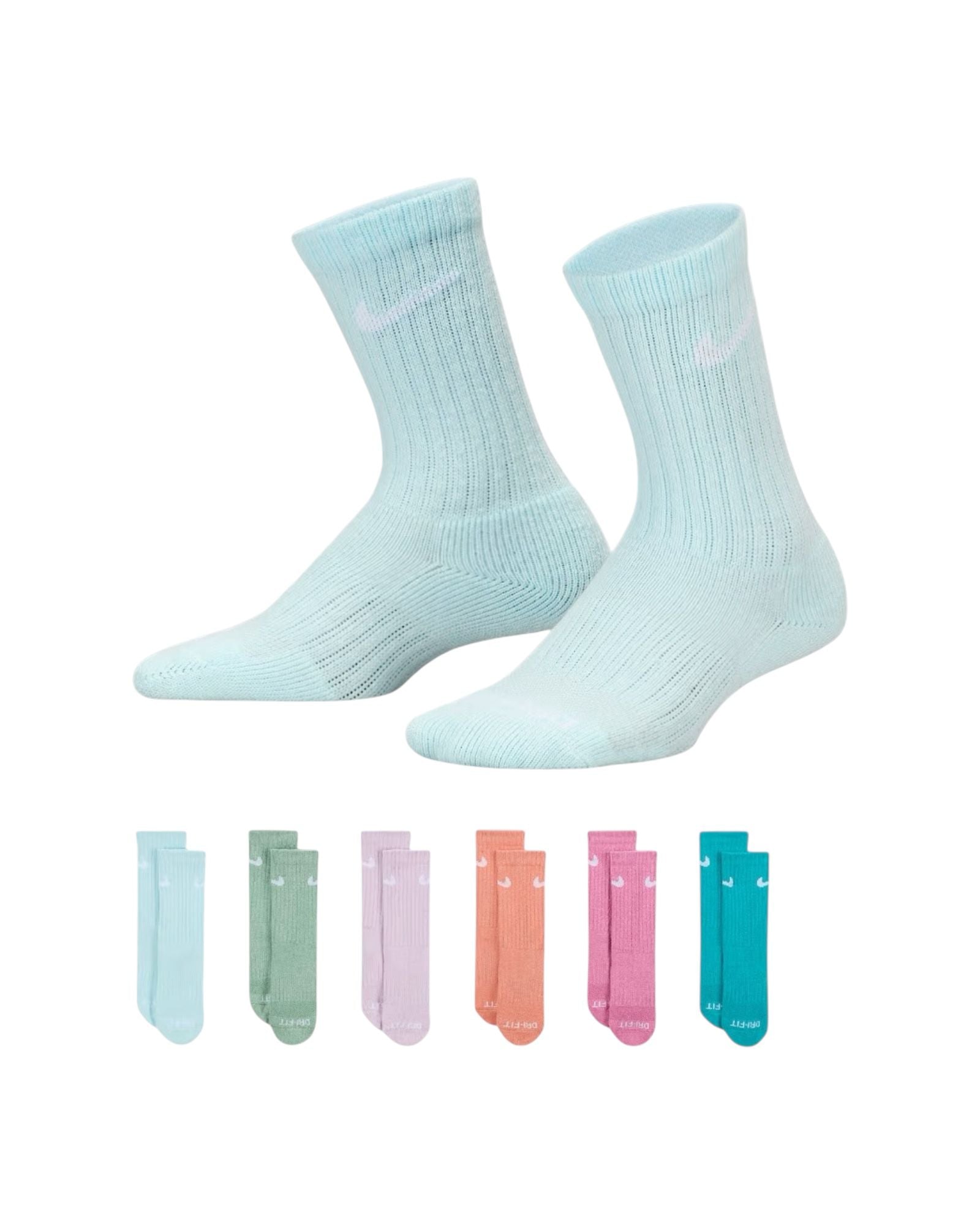 NIKE 6PK CALZINI IN SPUGNA BAMBINO