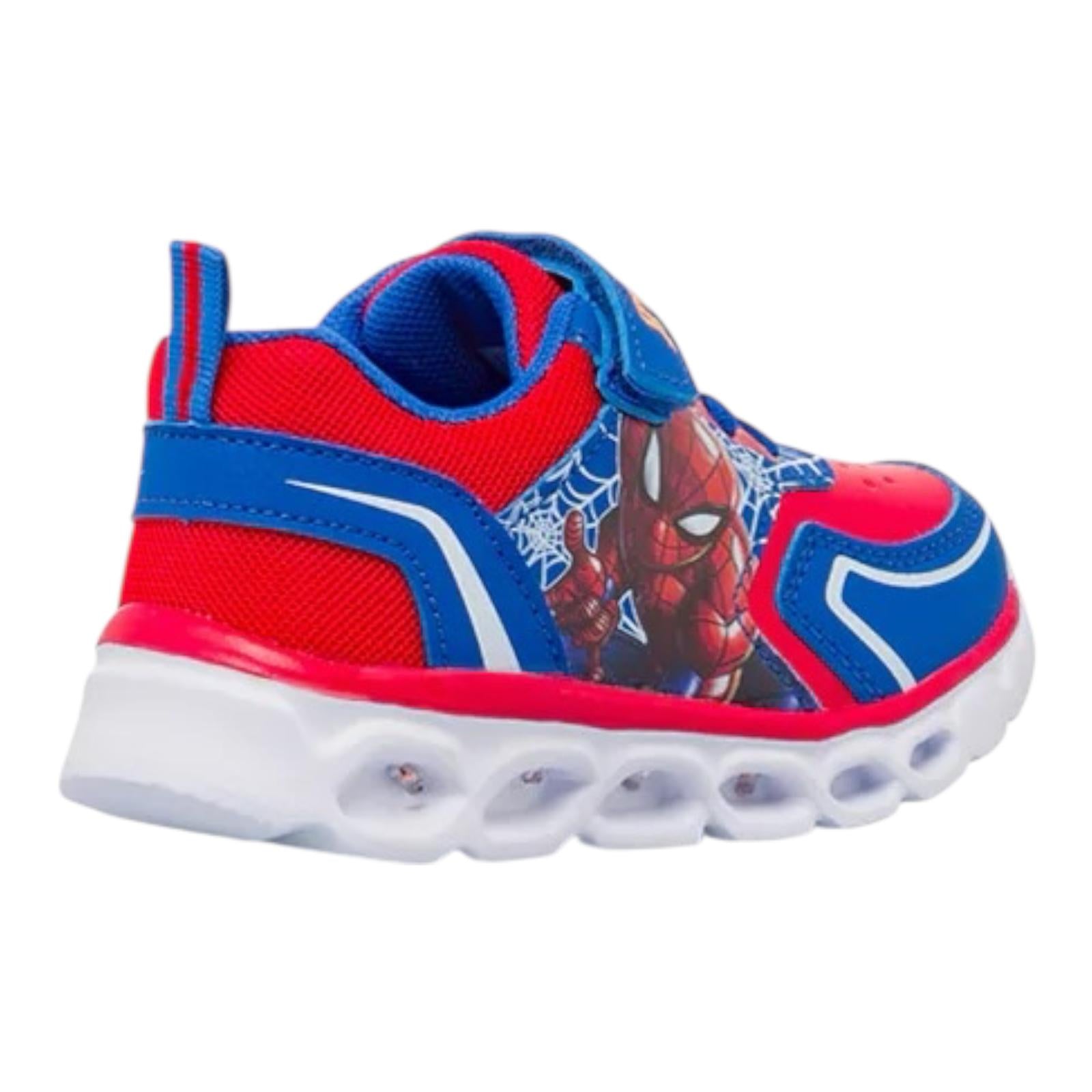 Sneakers Spiderman blu e rosse da Bambino con luci