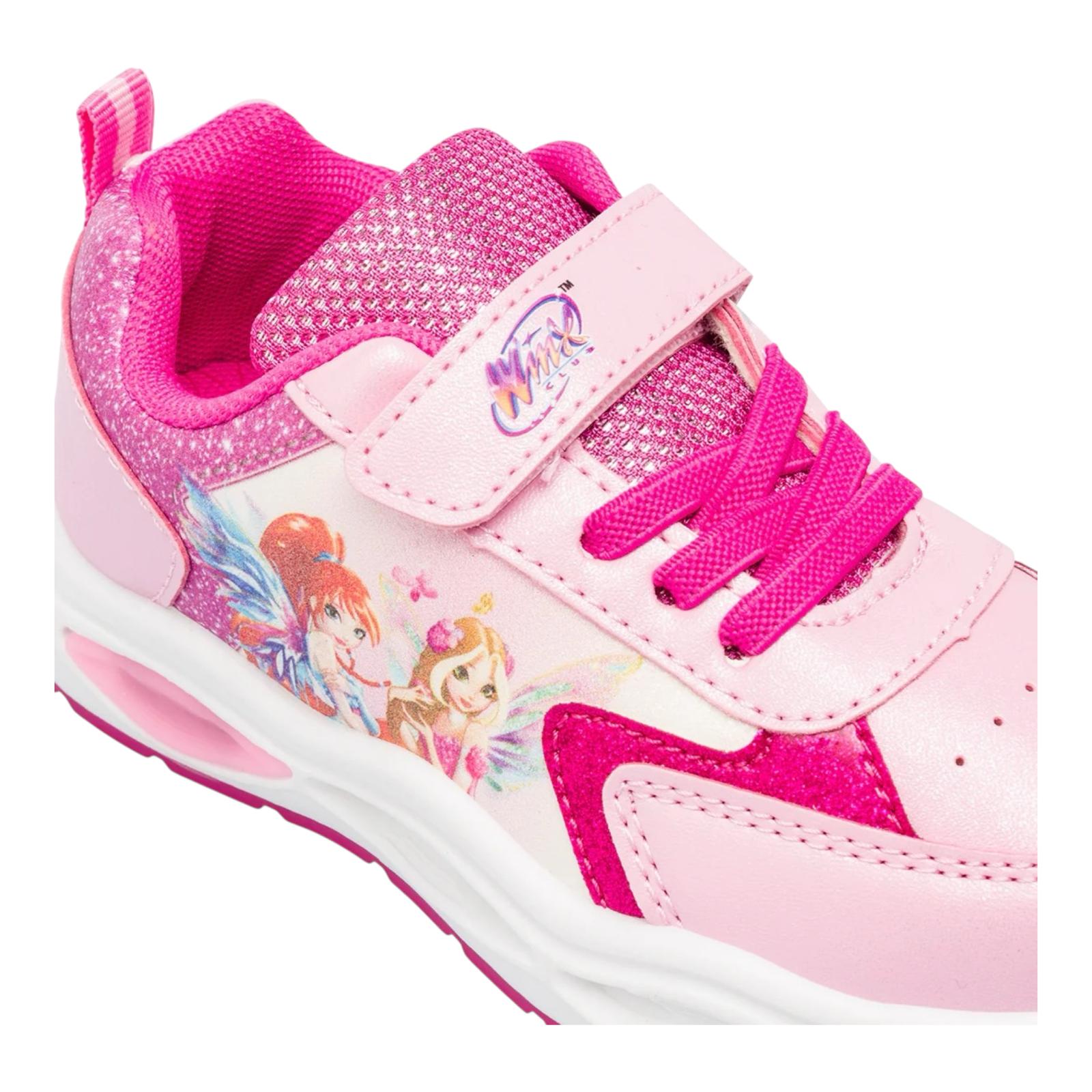 Sneakers rosa da Bambina con Luci e strappo Winx