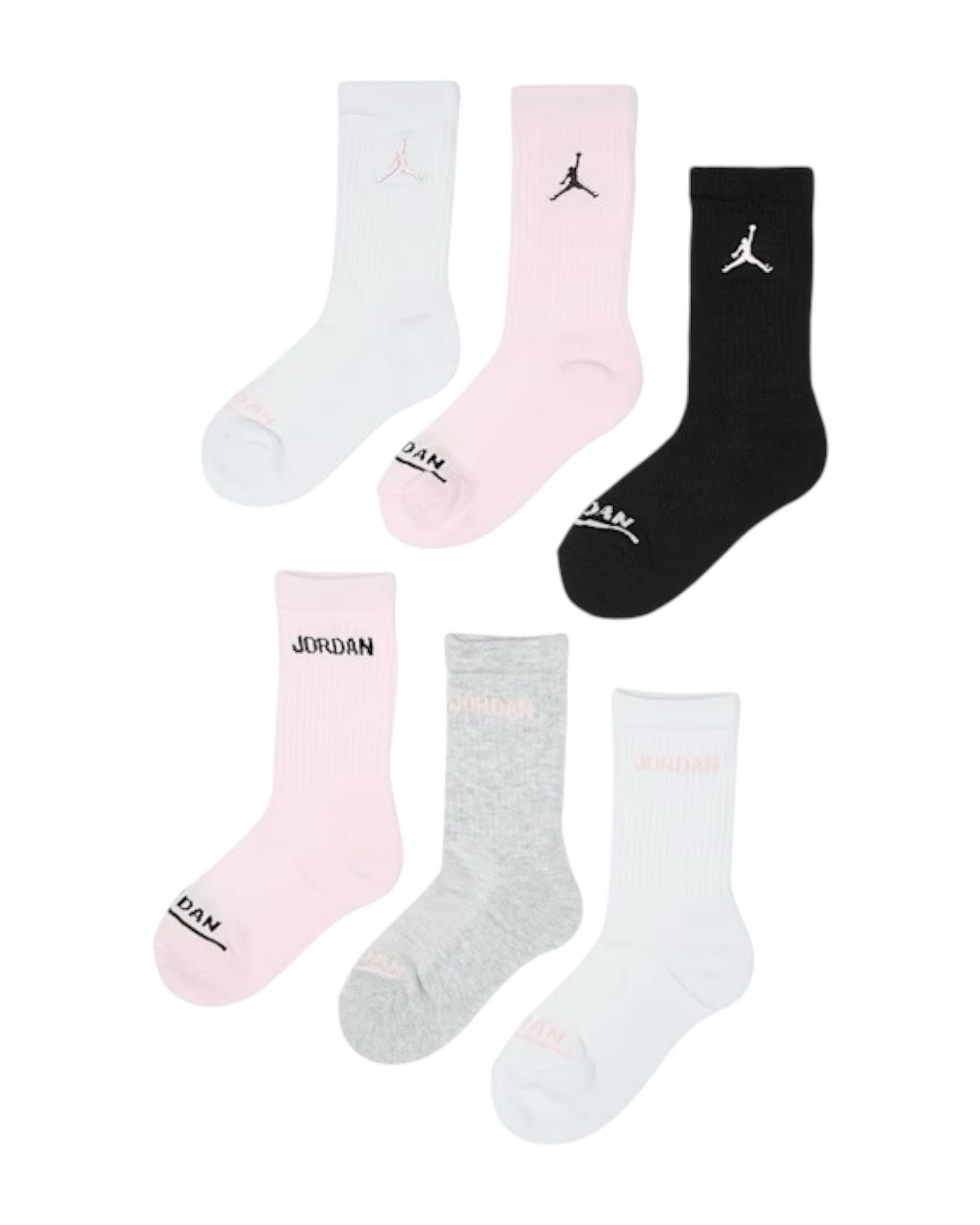 CALZINI JORDAN GIRLS CREW 6PK