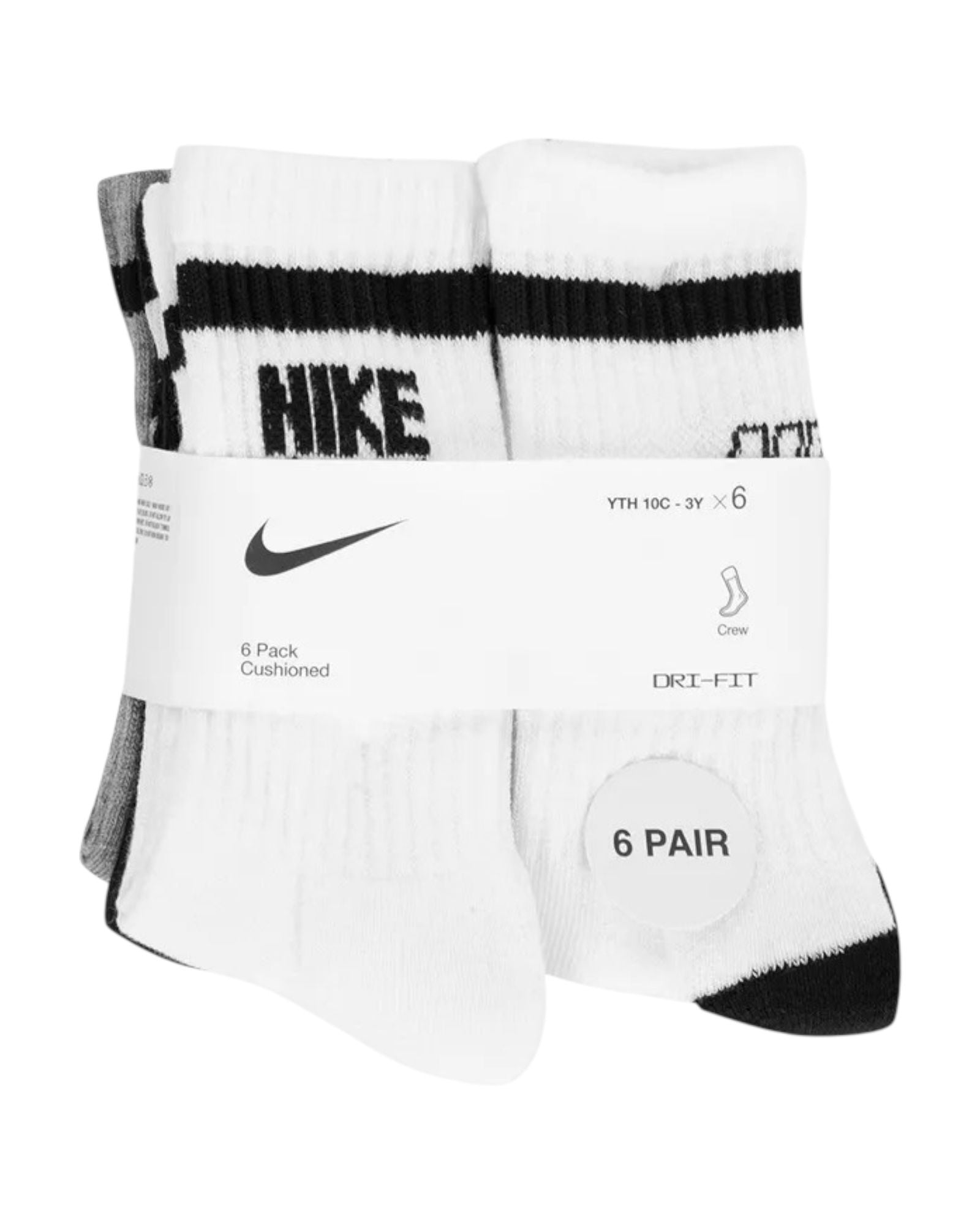 NIKE 6PK CREW SOCK