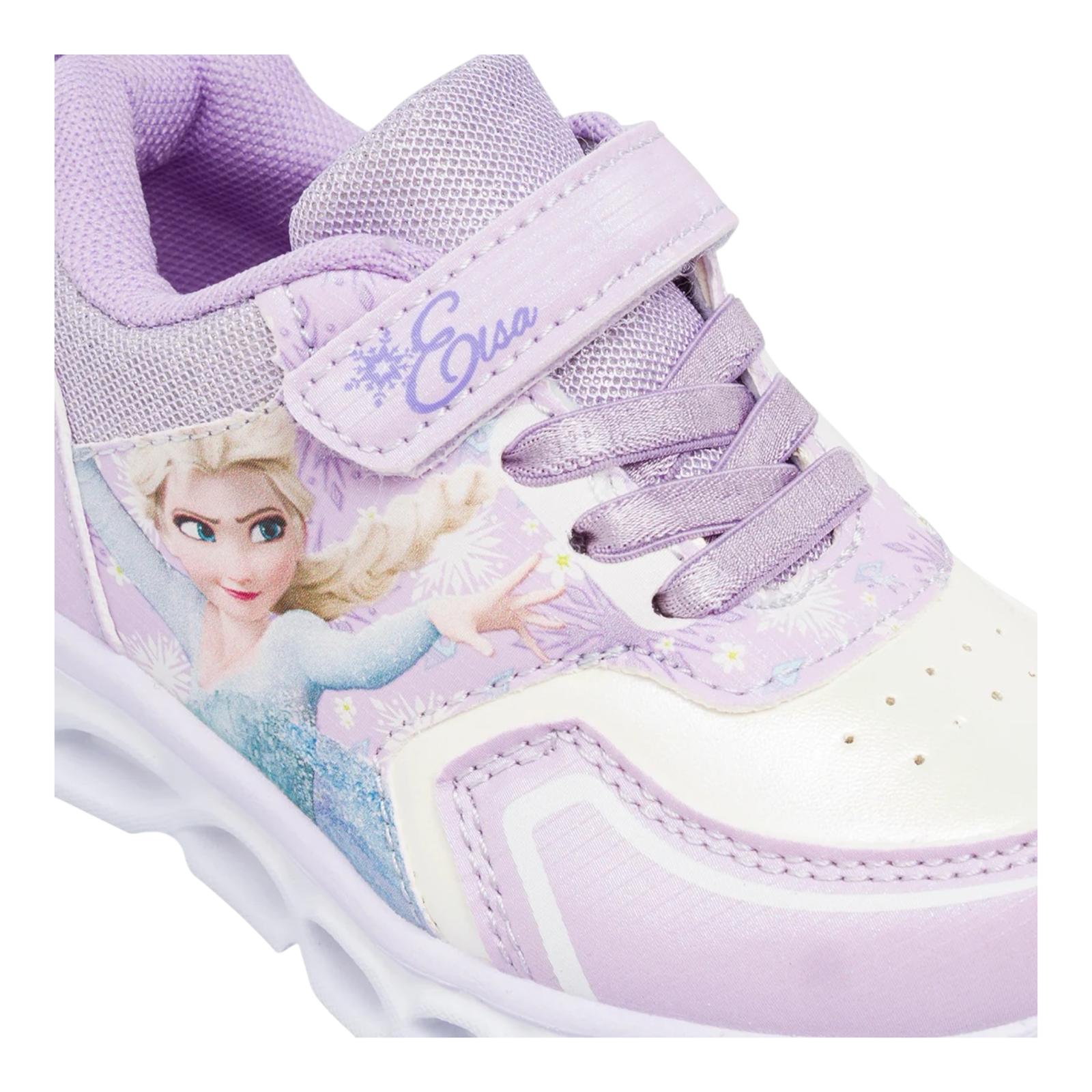 Sneakers Lilla con luci e chiusura a strappo Frozen