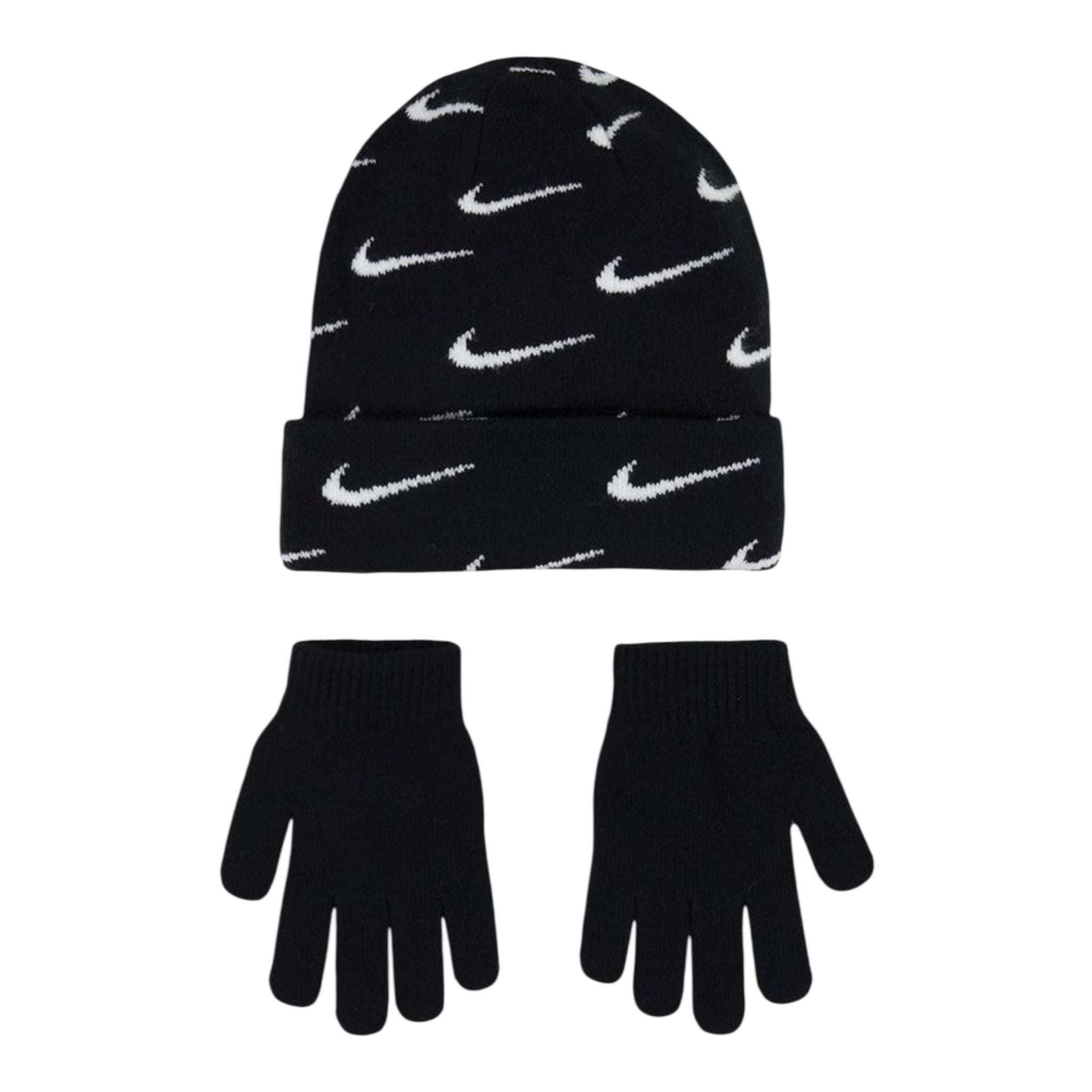 SWOOSH REPEAT BEANIE SET