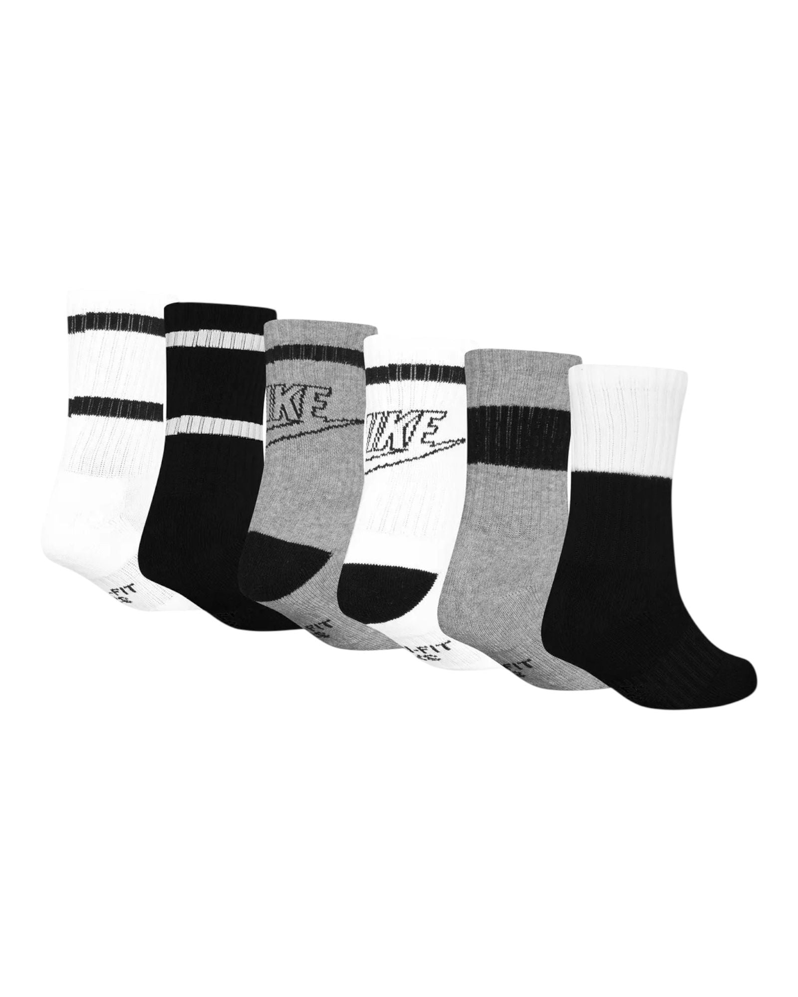 NIKE 6PK CREW SOCK