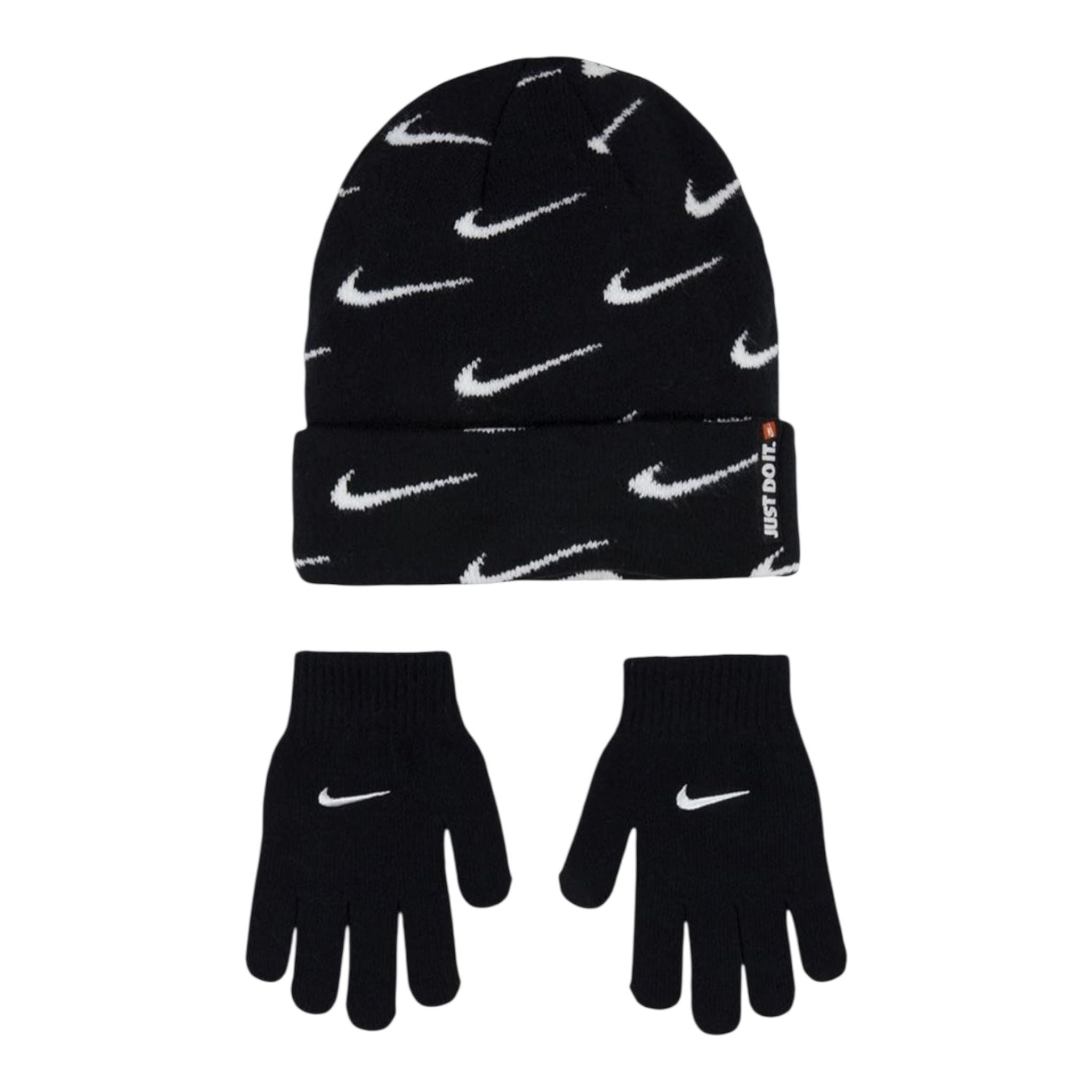 SWOOSH REPEAT BEANIE SET